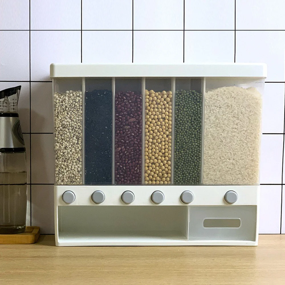Wall Mounted Dry Food Storage Container Organizer