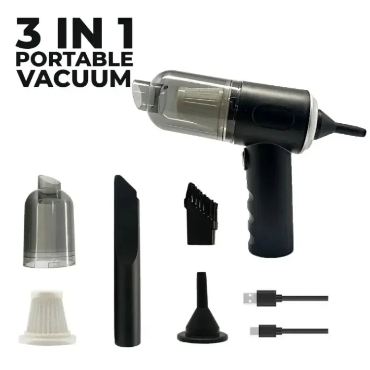 Mini Handheld Wireless Vacuum Cleaner – Portable Rechargeable Dust Cleaner