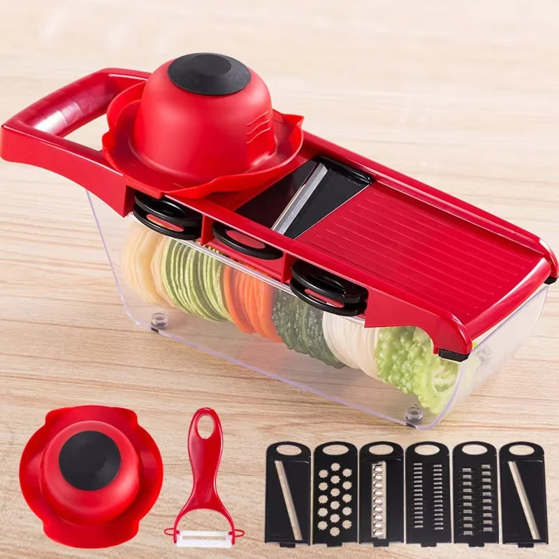 6 in 1 - Vegetable Slicer & Fruit Chopper