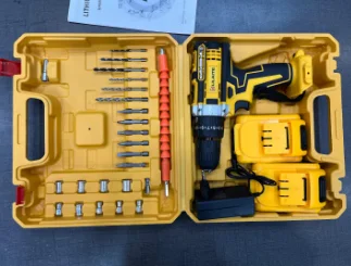 21V Cordless Electric Drill Set with Rechargeable Battery & Charger