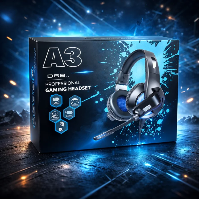 Stereo Wired Gaming Headphones with Noise Isolating Microphone & Deep Bass