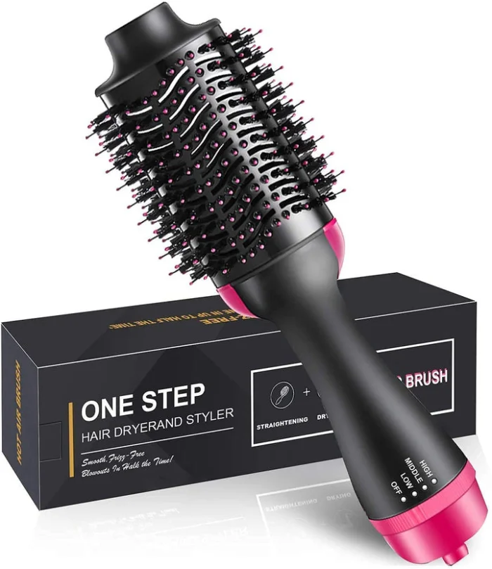 3-in-1 Electric Hot Air Hair Styler & Dryer Brush