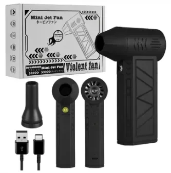 Mini Turbo Jet Fan Air Blower – Cordless High-Speed Dust Cleaner