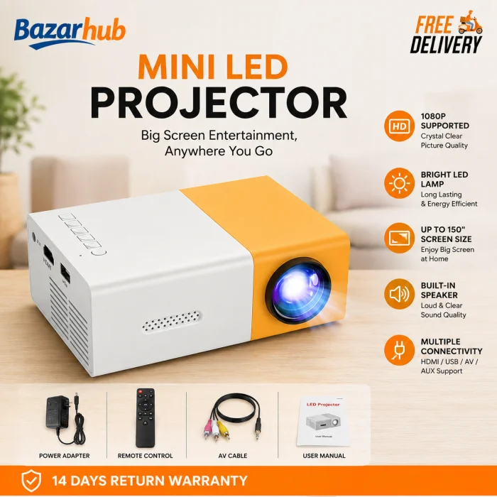 Mini Projector – Smart HD Projector for Home Entertainment