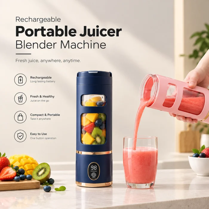 USB - Rechargeable Portable Juicer Blender Machine