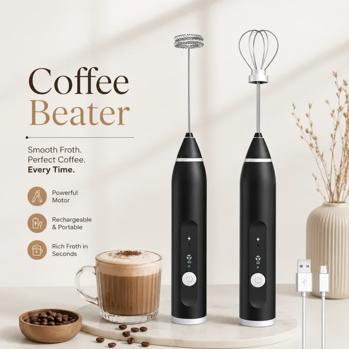 Electric Coffee Beater – Portable Milk Frother