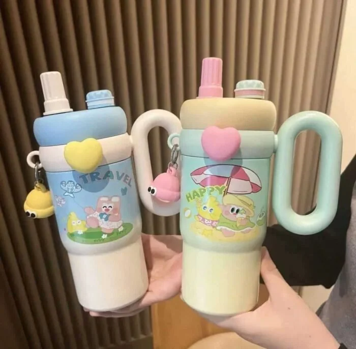 850ml Cute Kawaii Insulated Kids Sip Tumbler