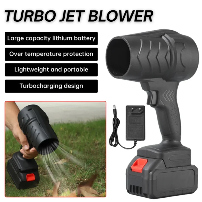 48V Cordless Handheld Jet Fan Blower – Rechargeable High-Speed Air Duster.