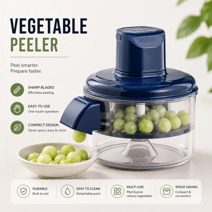 Smart Electric Vegetable Chopper & Peeler Machine