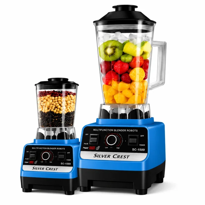 Silver Crest 4500W 2-in-1 Electric Juicer & Grinder Set