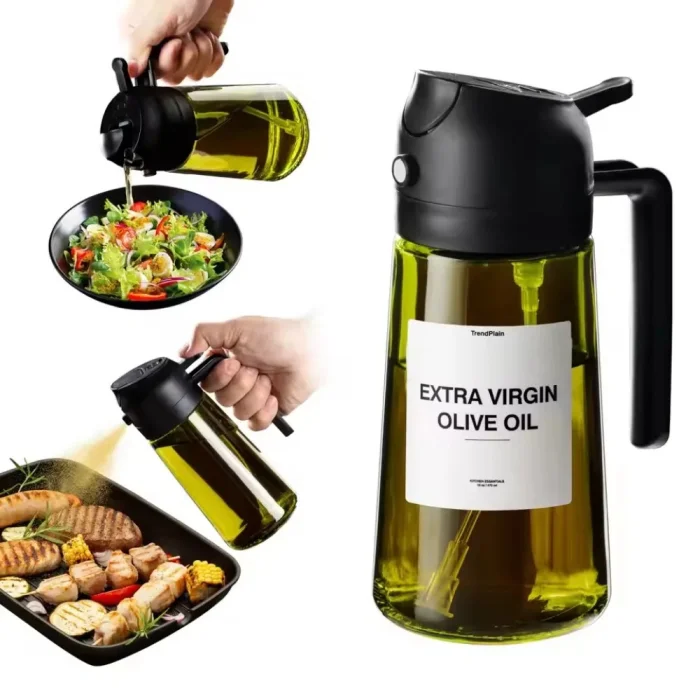 470ml |  2 in 1 - Oil Dispenser & Spray Bottle