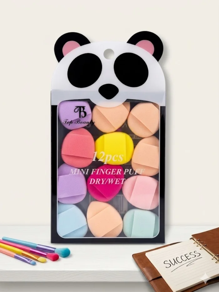 Top beauty 12 pcs finger puff