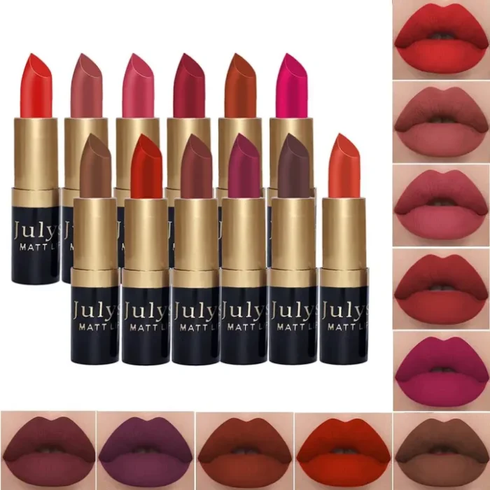 JulyStar ®️ 12pcs Matte Lipstick Box