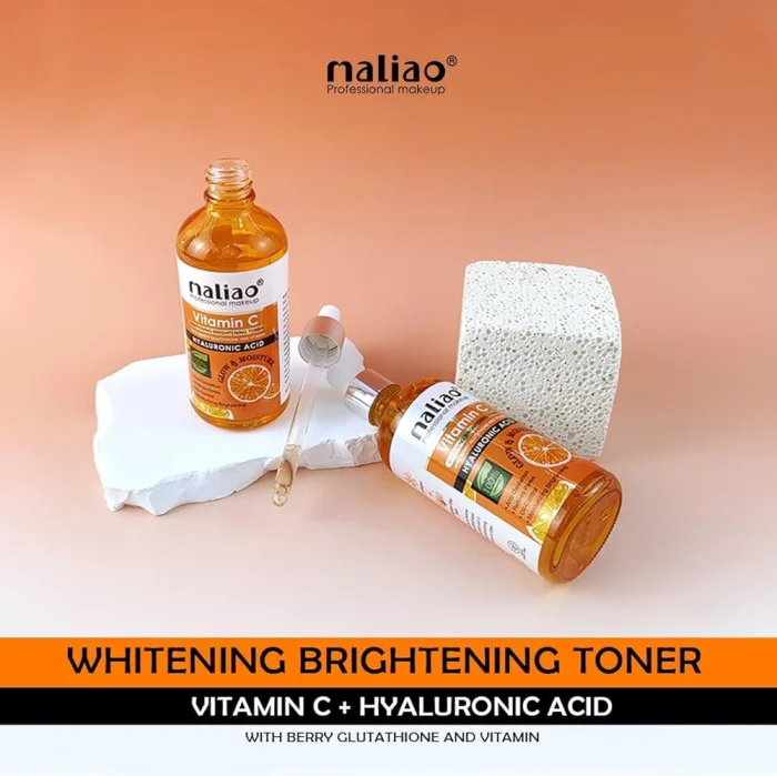 Maliao Vitamin C Whitening Brightening Toner with Berry Glutathione & Hyaluronic Acid